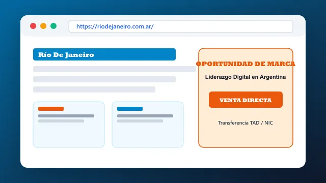 Modelo de aplicación comercial y proyectos digitales para riodejaneiro.com.ar